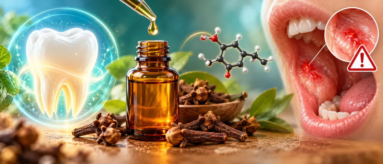 Huile essentielle de clou de girofle : l’eugénol peut soulager une dent, mais irrite les muqueuses