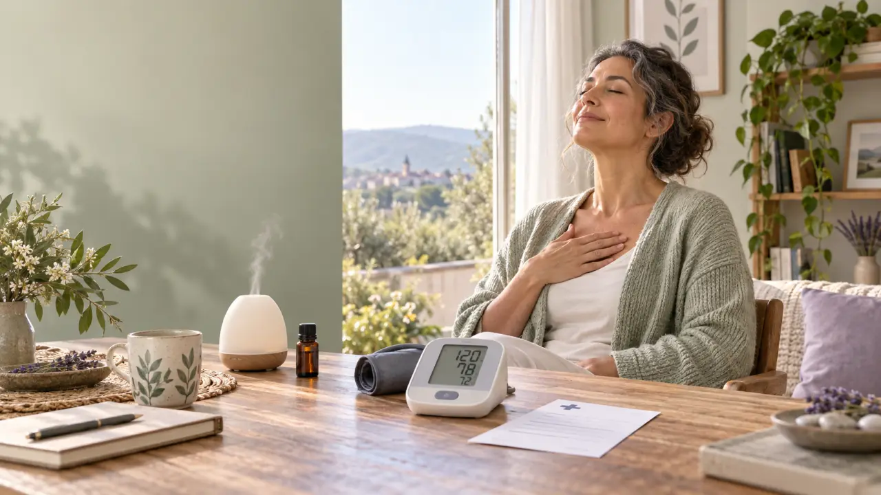 Les huiles essentielles accompagnent le stress lié à l’hypertension, sans remplacer le traitement