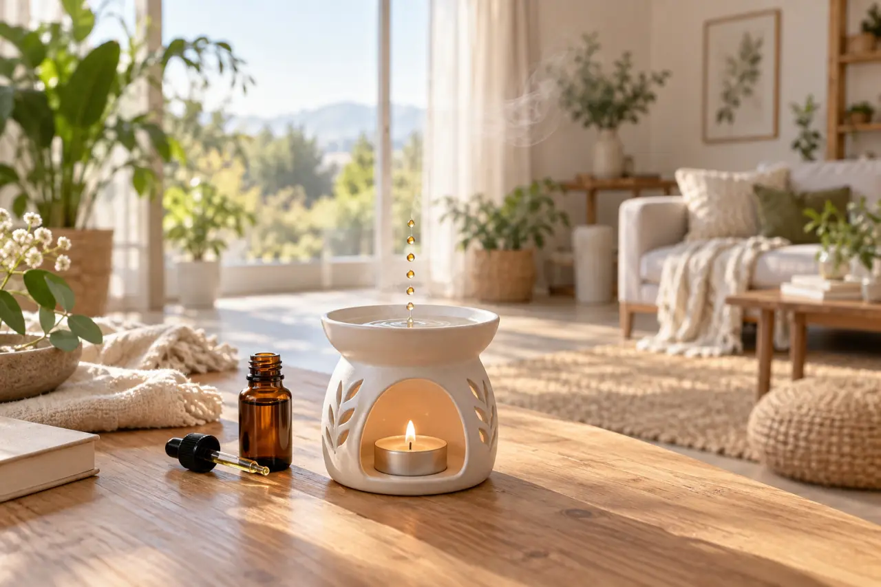 Brûleur d’huiles essentielles : pourquoi 6 gouttes suffisent pour parfumer sans saturer l’air