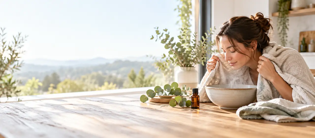 Inhalation aux huiles essentielles : soulager le nez sans irriter les voies respiratoires