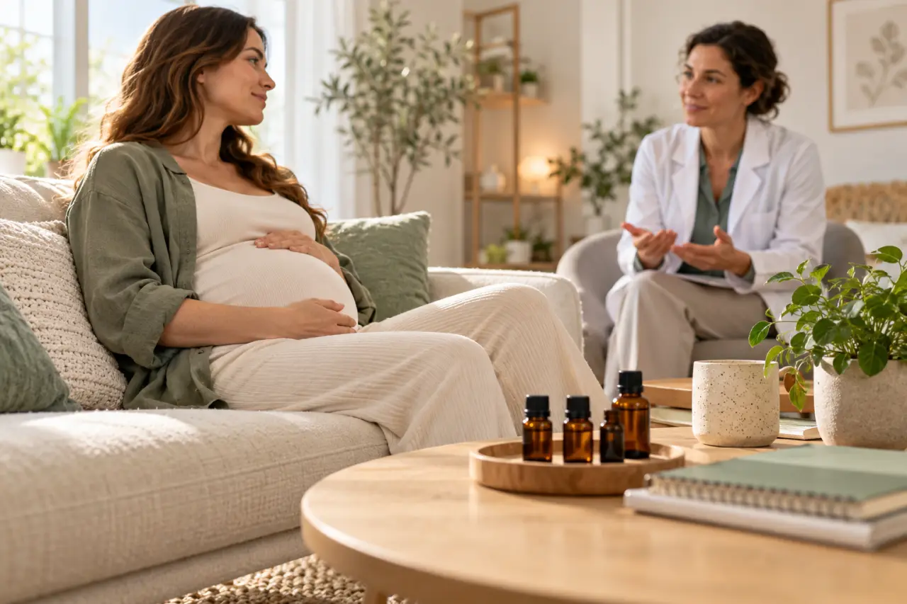 Huiles essentielles et grossesse : le quatrième mois n’est pas un feu vert