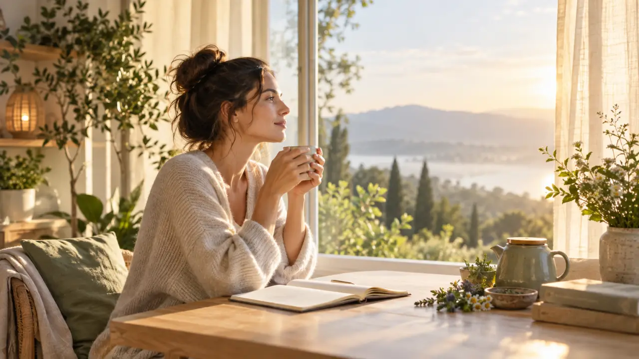Espace lumineux et naturel propice au repos et à l'équilibre hormonal